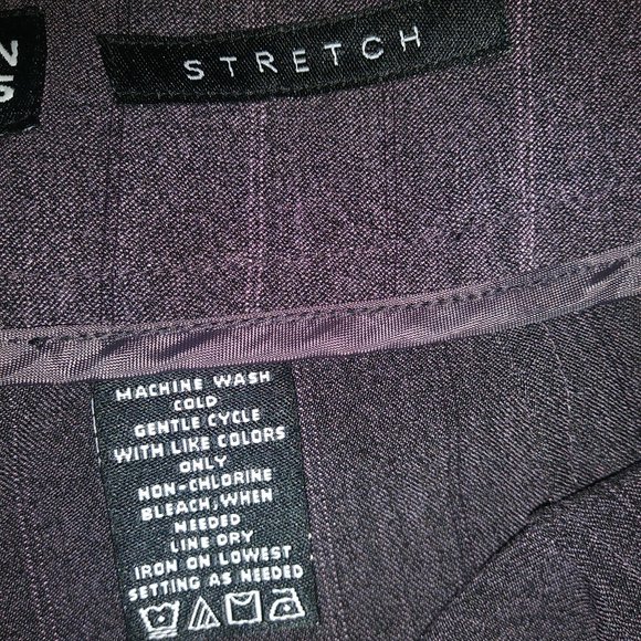 Norton McNaughton Eggplant Striped Dress Pants NWT - Picture 7 of 7